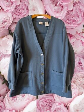Vintage Button Down Cardigan SJB Active 2X
